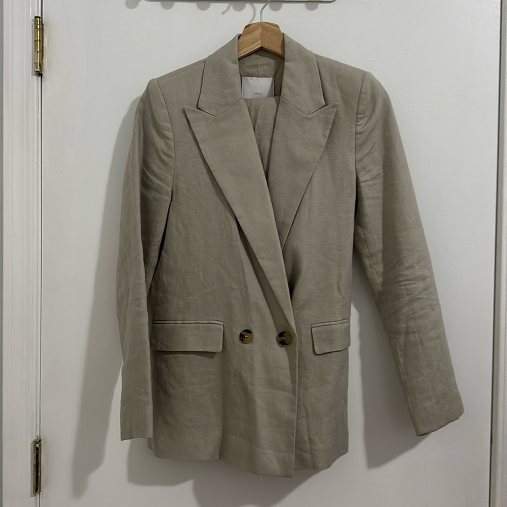 Mango linen suit set